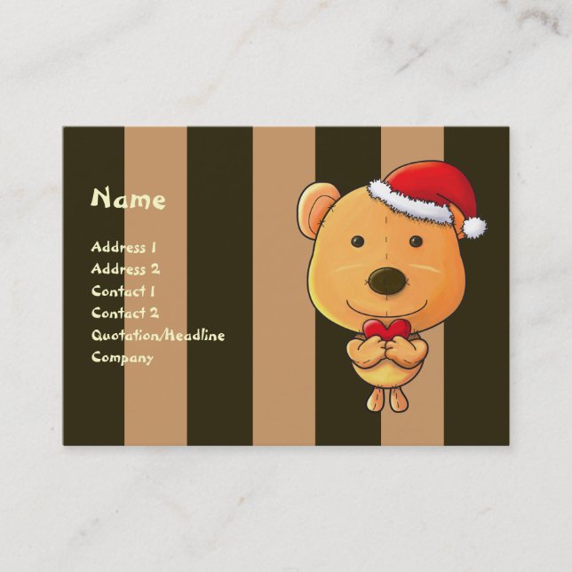 Cartão de visita do Natal (Frente)