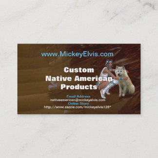 Cartão de visita do nativo americano