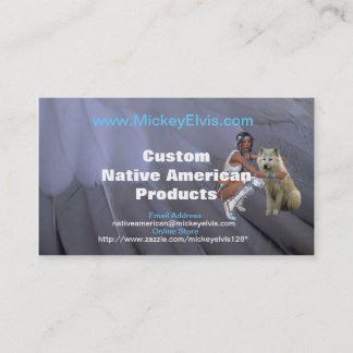 Cartão de visita do nativo americano