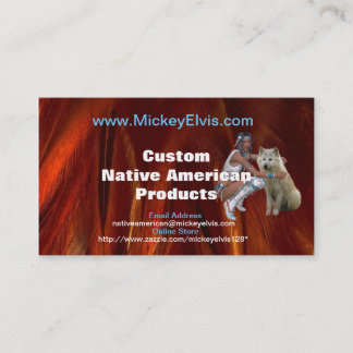 Cartão de visita do nativo americano