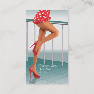 Cartão de visita do negócio da loja de calçados