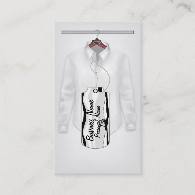 Cartão de visita do negócio da roupa (Frente)