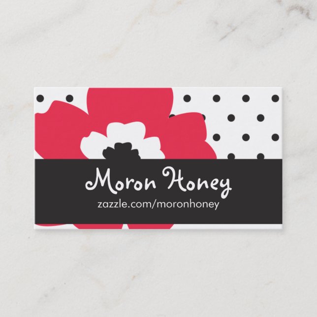 Cartão de visita do negócio de Meri (Frente)