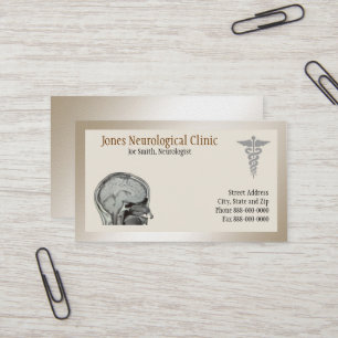 Cartão de visita do neurologista