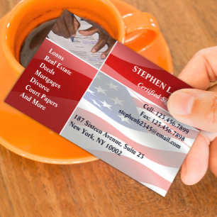 Cartão de visita do notário