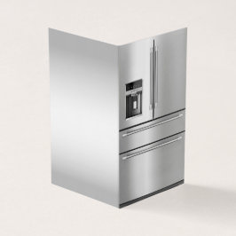 cartão de visita do nutricionista do frigorífico