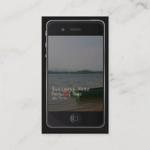 cartão de visita do olhar do estilo do iPhone