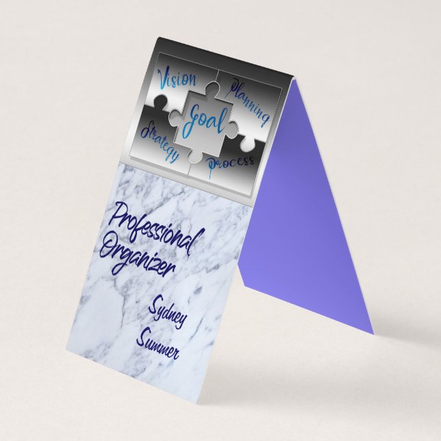 Cartão de visita do Organizador Profissional (Verso)