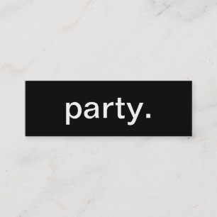 Cartão de visita do partido