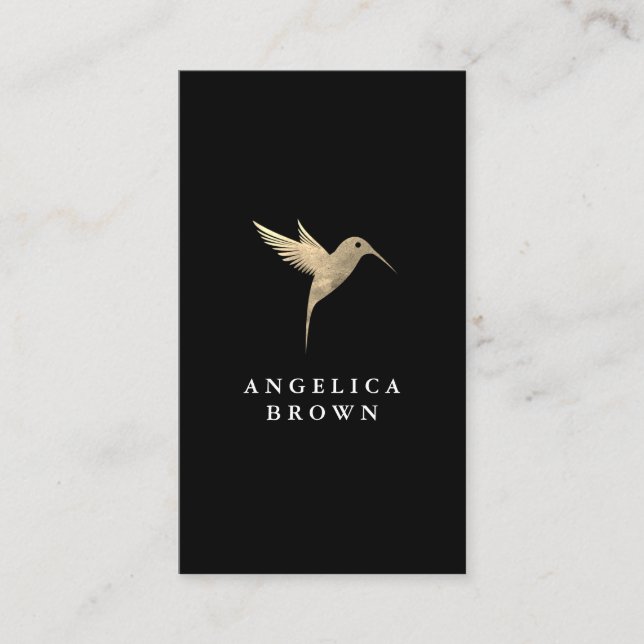 Cartão de visita do Pássaro de Humming (Frente)