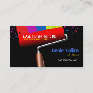 Cartão de visita do pintor do cilindro de pintura