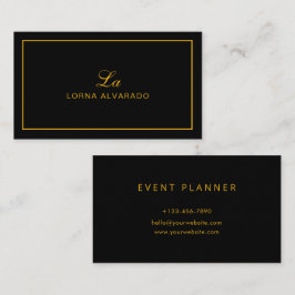 Cartão de visita do Planejador de Eventos Moderno