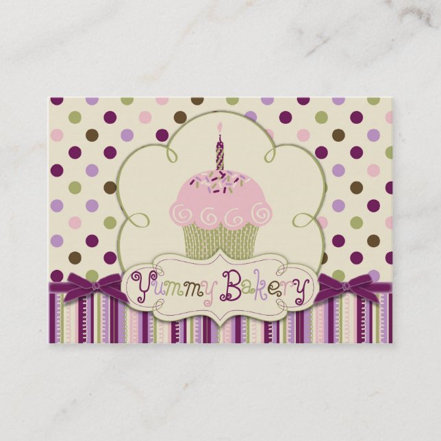 Cartão de visita do ponto do Mulberry (Frente)