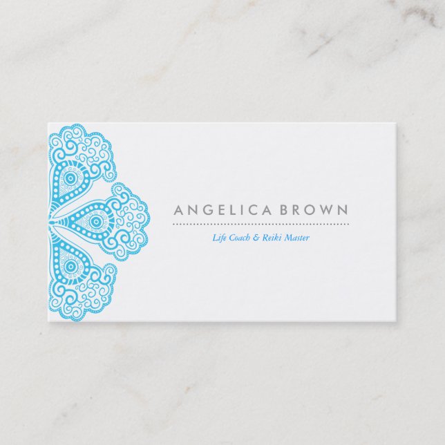 Cartão de visita do professor da meditação & do (Frente)
