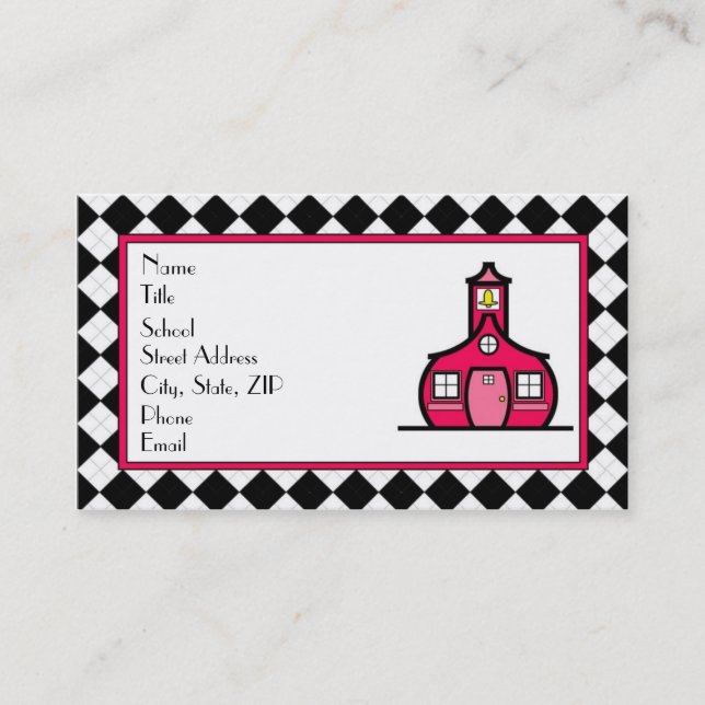 Cartão de visita do professor de Argyle (Frente)