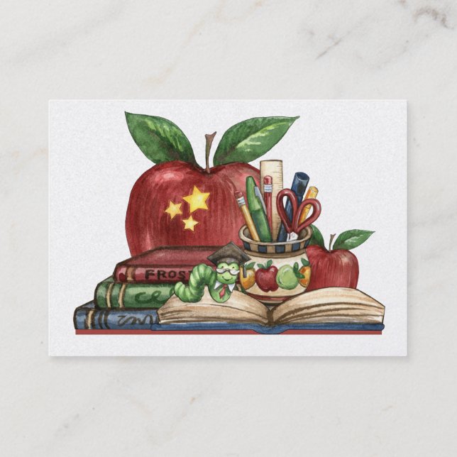 Cartão de visita do professor por SRF (Verso)