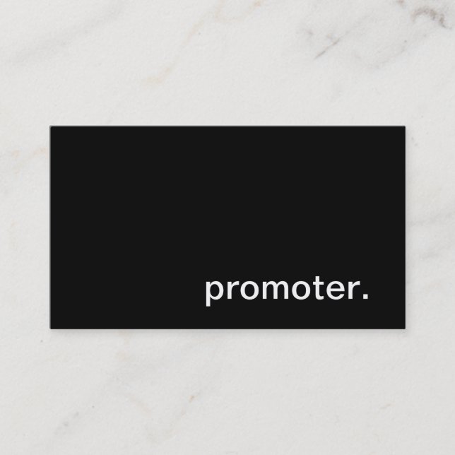 Cartão de visita do promotor (Frente)