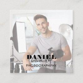 Cartão de visita do Quadrado de Fotos