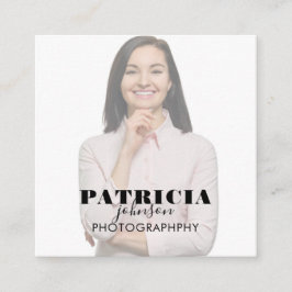 Cartão de visita do Quadrado de Fotos