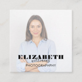 Cartão de visita do Quadrado de Fotos