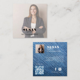 Cartão de visita do Quadrado de Fotos