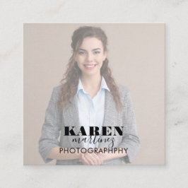 Cartão de visita do Quadrado de Fotos