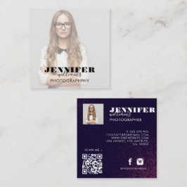 Cartão de visita do Quadrado de Fotos