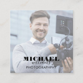 Cartão de visita do Quadrado de Fotos