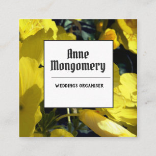 Cartão de visita do Quadrado de Fotos das Flores A