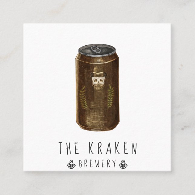 Cartão de visita do quadrado do espartilho do arte (Frente)