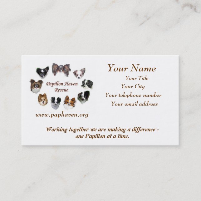 Cartão de visita do RAP (Frente)