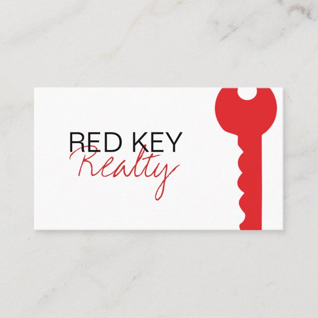 Cartão de visita do Real Estate Realator (Frente)