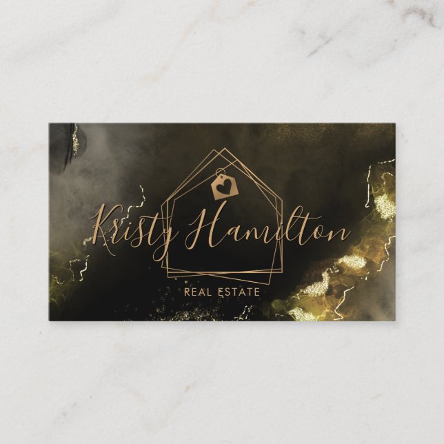 Cartão de visita do Real Estate Realtor (Frente)