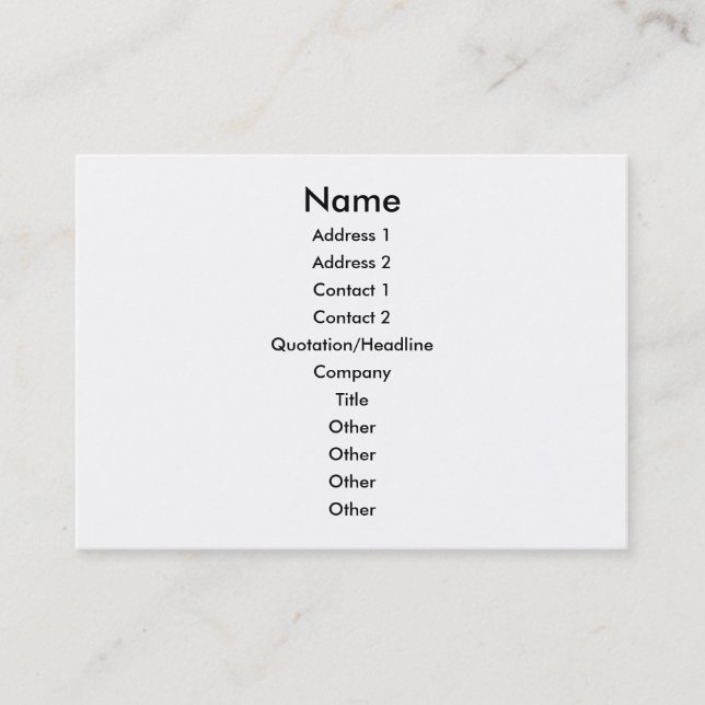 Cartão de visita do Reflexology (Frente)