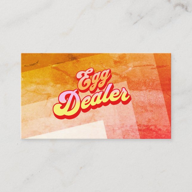 Cartão de visita do Revendedor de Ovos com Stripes (Frente)