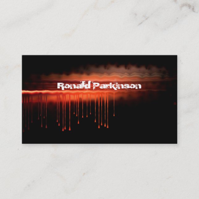 cartão de visita do sangue (Frente)