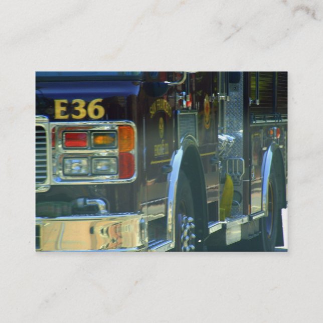 Cartão de visita do sapador-bombeiro (Frente)