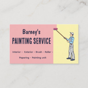 Cartão de visita do Serviço de Pintura