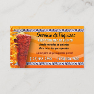 Cartão de visita do Serviço Taco