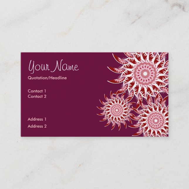 Cartão de visita do SherikanStarz (Frente)