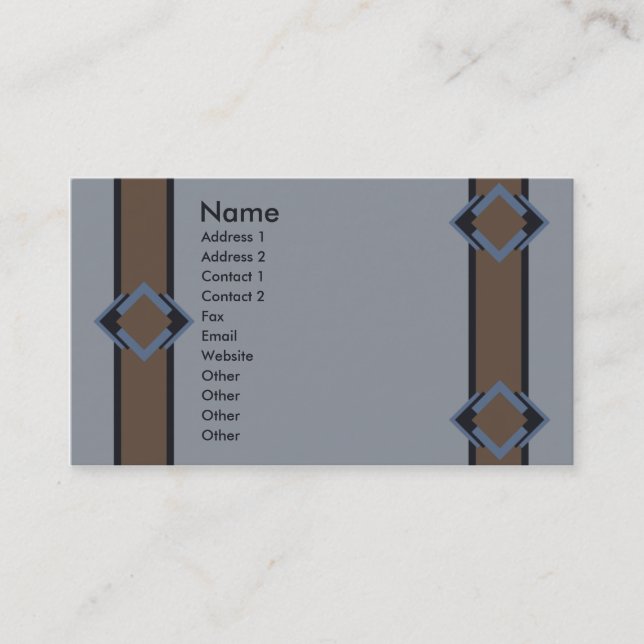 Cartão de visita do sudoeste (Frente)