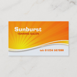 Cartão de visita do Sunburst