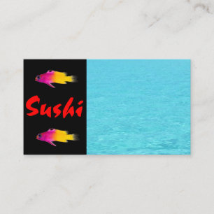 Cartão de visita do sushi