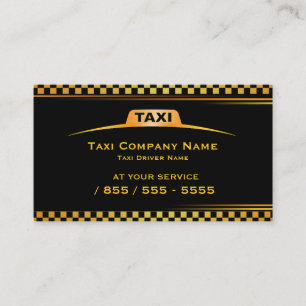 Cartão de visita do taxista de Táxi Empresa