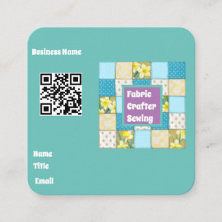 Cartão de visita do tecido