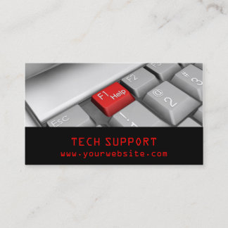Cartão de visita do teclado do computador