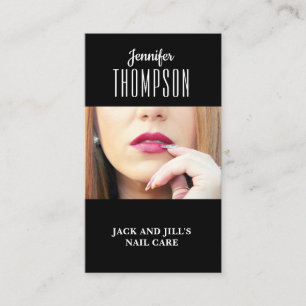 Cartão de visita do técnico personalizado de unhas