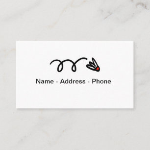 Cartão de visita do tema do Badminton