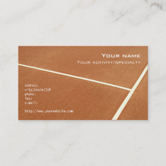 Cartão de visita do "tênis"