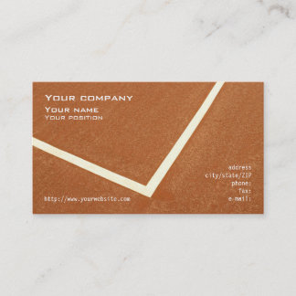 Cartão de visita do "tênis"